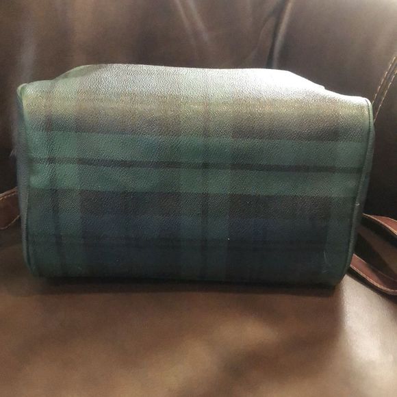 W Ralph Lauren Black Watch Plaid Boston Speedy Travel Bag - Picture 6 of 17